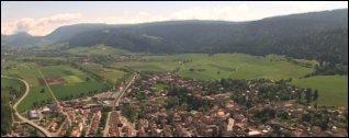Fleurier vu du ciel