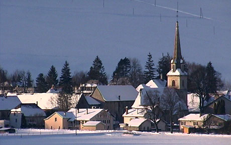 Le village de Môtiers au Val-de-Travers